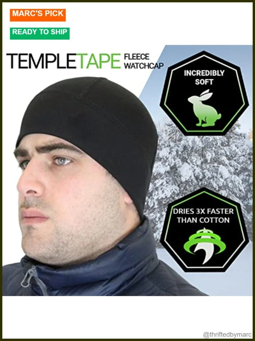 Fleece Watch Cap Beanie - Military Inspired Tactical Skull Cap for Outdoor